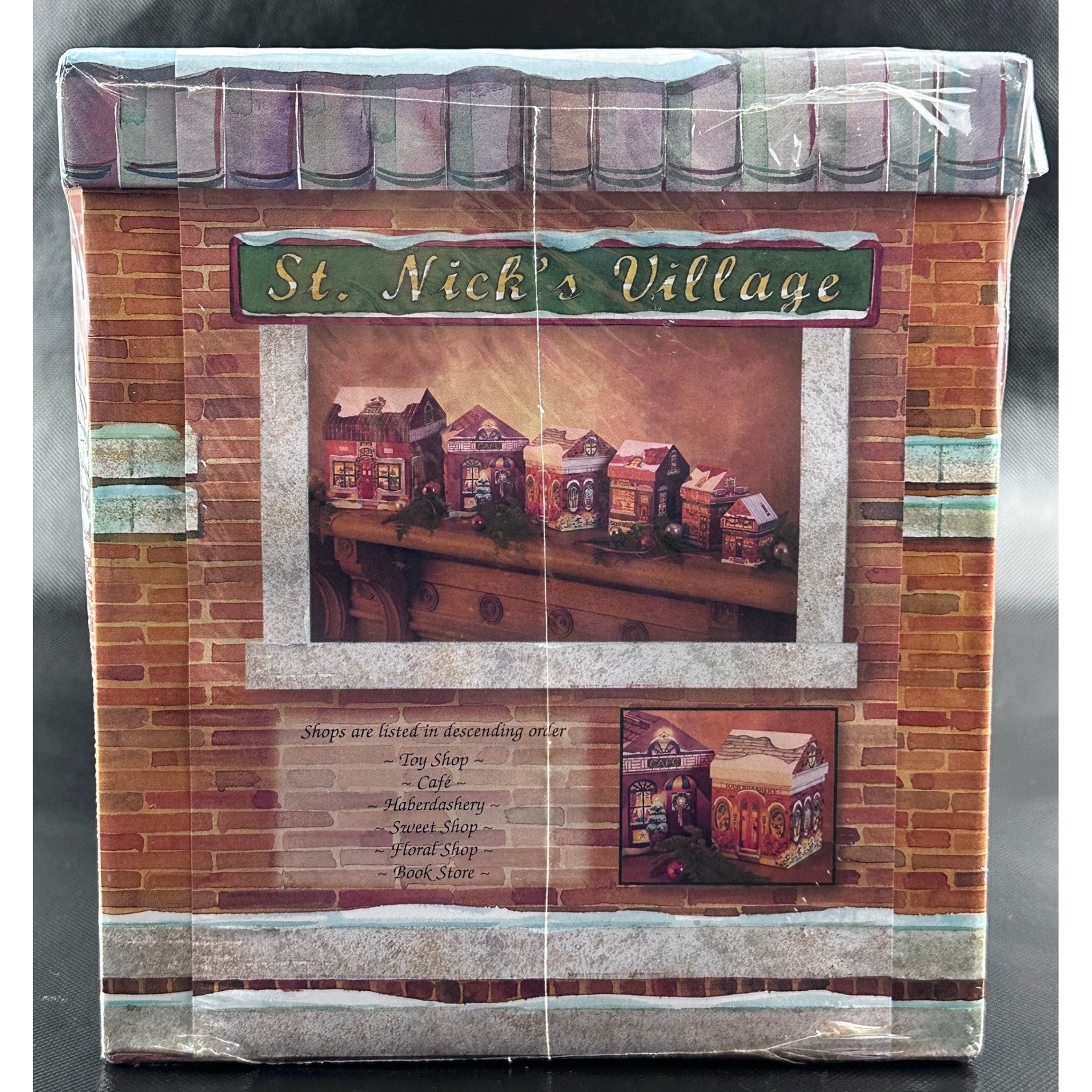 St. Nick's Village Nested Boxes Toy Shop Christmas Village Decor 6-Piece by Barrington Studios Limited