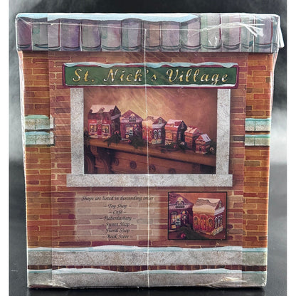 St. Nick's Village Nested Boxes Toy Shop Christmas Village Decor 6-Piece by Barrington Studios Limited