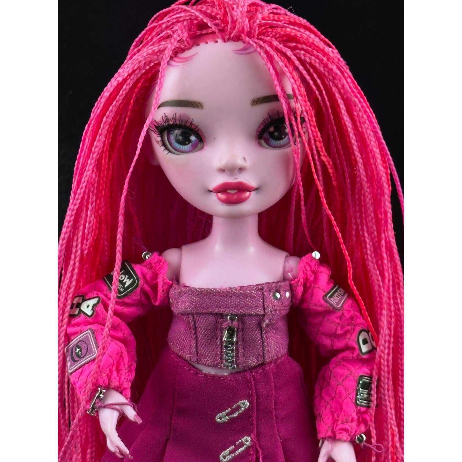 Rainbow High Shadow High Neon Shadow Pink Fashion Doll with Outfit &amp; Boots by Shadow High