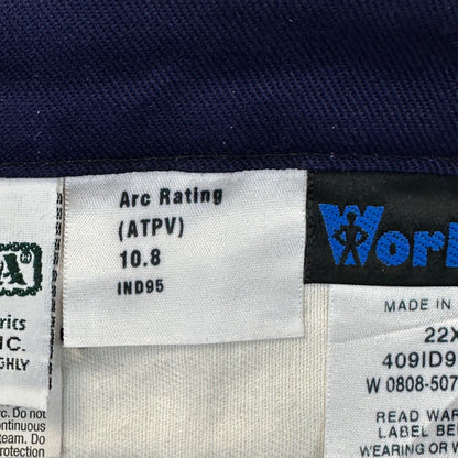 Workrite Mens Navy Blue Industrial Work Pants Cotton Twill 409ID95NB 44x42 by Workrite