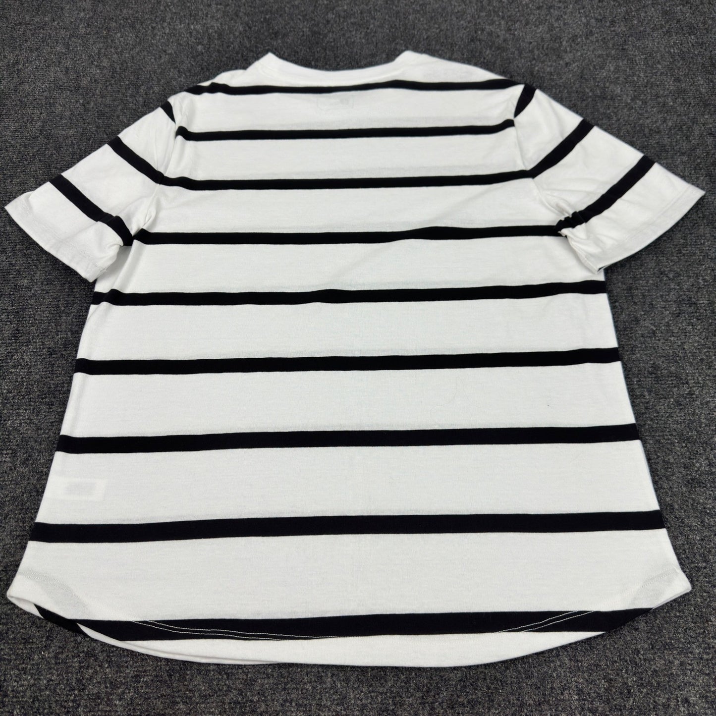 Stylus Mens Black Stripe Short Sleeve Crew Neck T-Shirt SP24STY5032M Medium NWT by Stylus