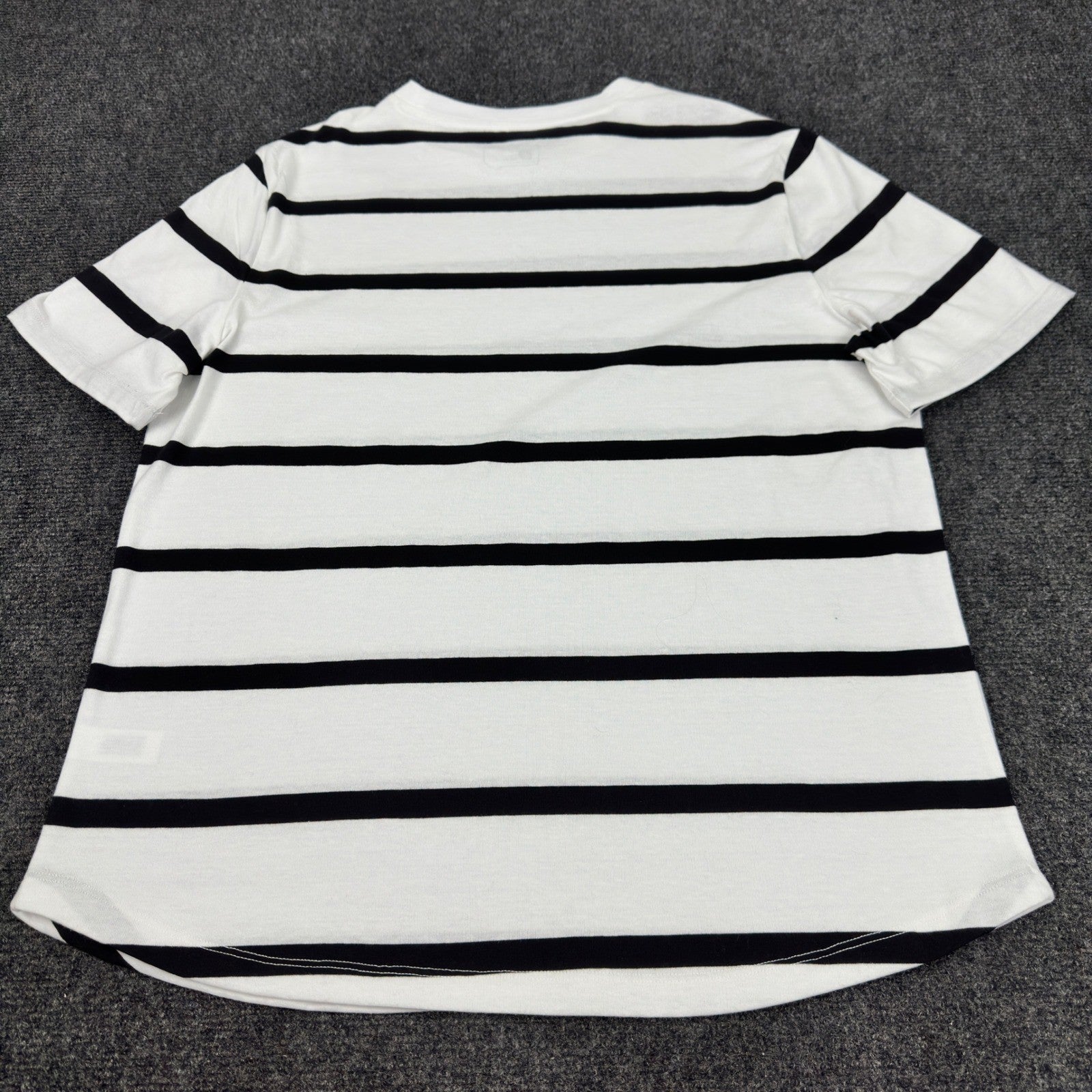 Stylus Mens Black Stripe Short Sleeve Crew Neck T-Shirt SP24STY5032M Medium NWT by Stylus