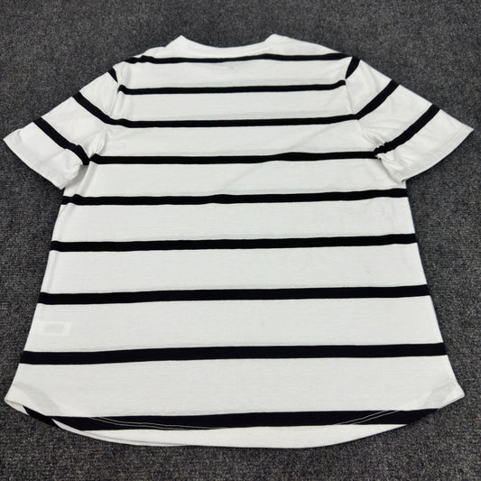 Stylus Mens Black Stripe Short Sleeve Crew Neck T-Shirt SP24STY5032M Medium NWT by Stylus