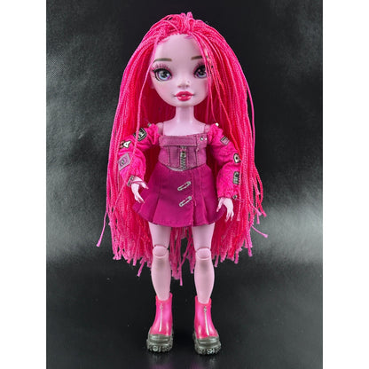 Rainbow High Shadow High Neon Shadow Pink Fashion Doll with Outfit &amp; Boots by Shadow High