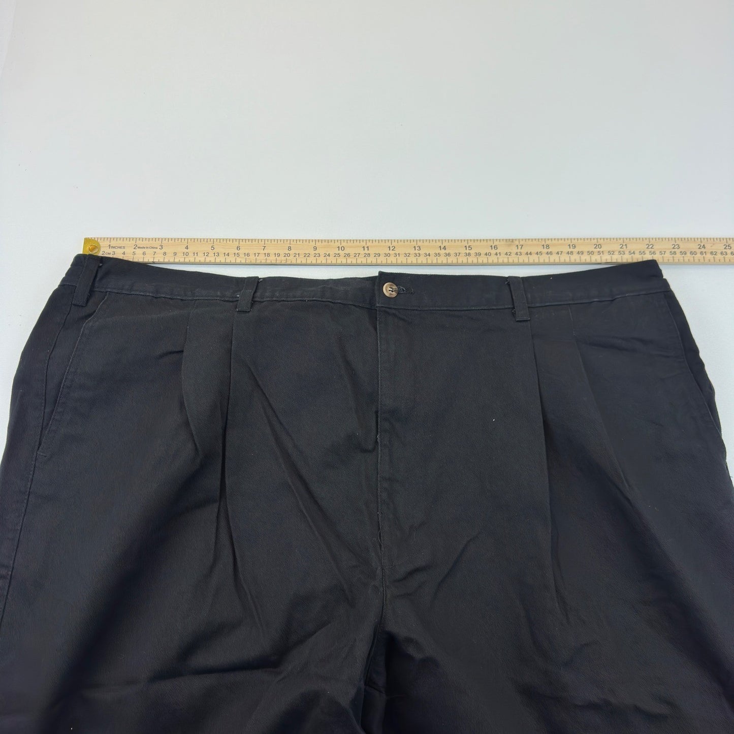 Northwest Territory Big Man Pleated Cotton Pants Black 48x29 Work Casual Chinos by Northwest Territory