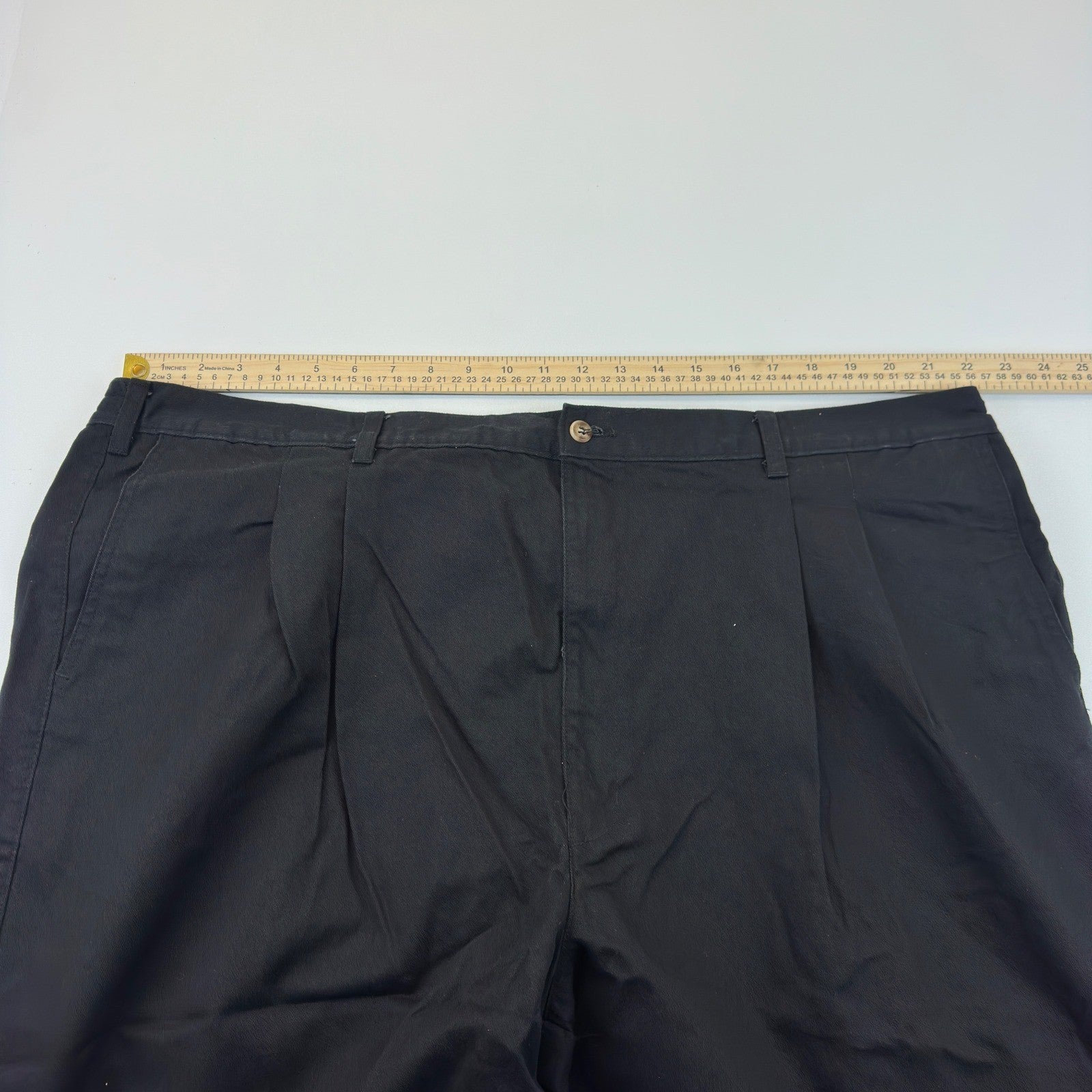 Northwest Territory Big Man Pleated Cotton Pants Black 48x29 Work Casual Chinos by Northwest Territory