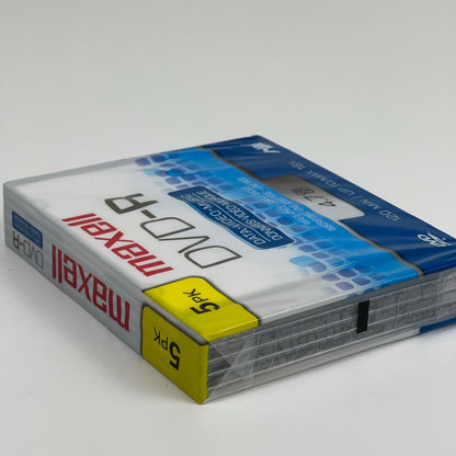 Maxell DVD-R 5-Pack 4.7GB 120 Min 16X Blank Media Discs Slim Cases 62590 by Maxell