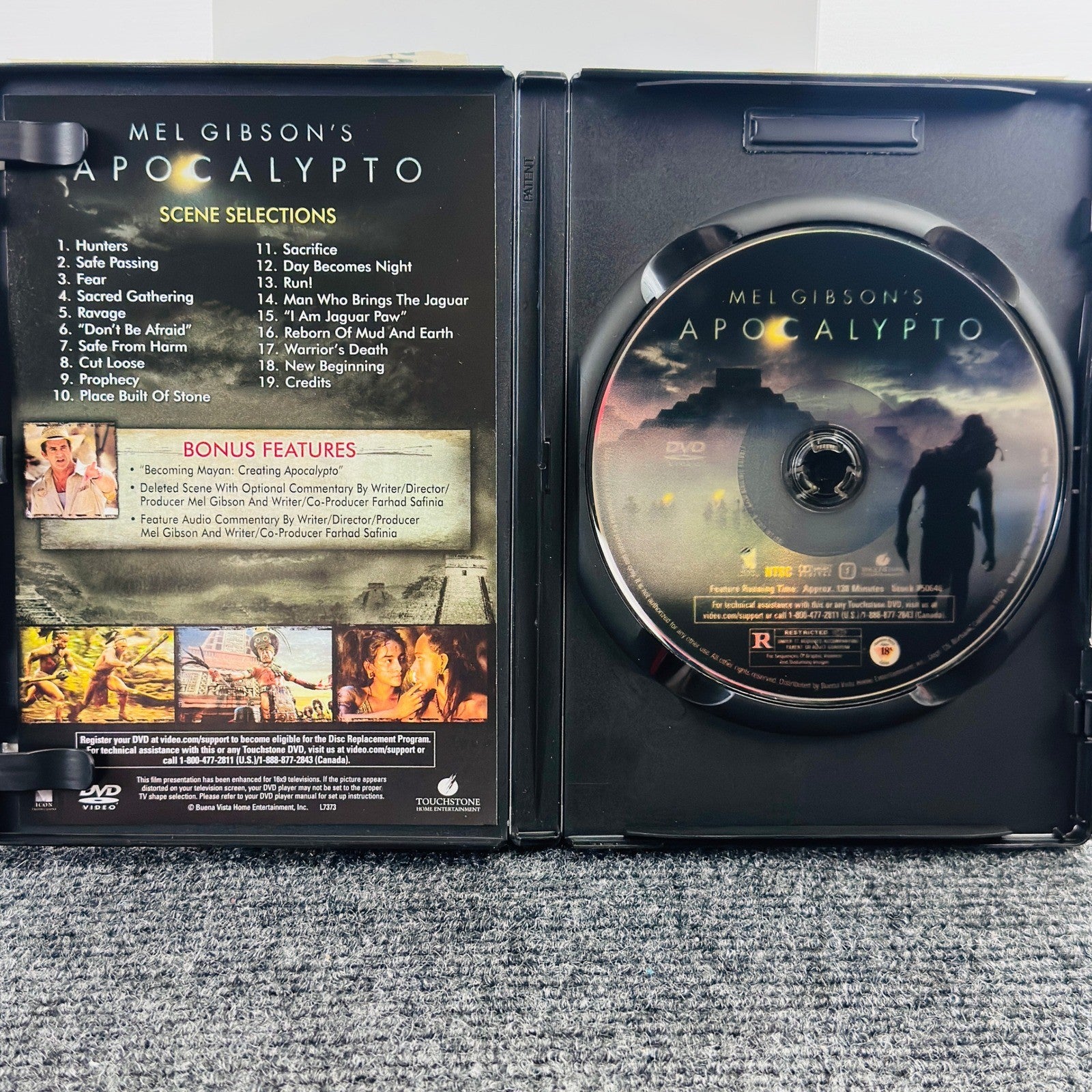 Apocalypto DVD Mel Gibson Mayan Action Adventure Widescreen 2007 Movie 50646 by Buysaavy