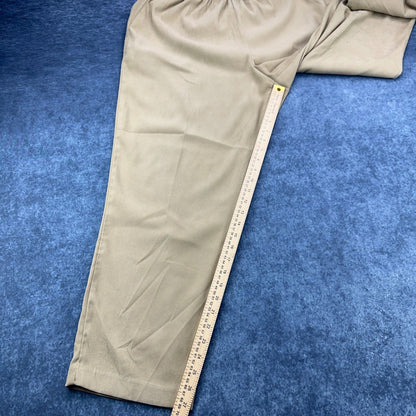 Alfred Dunner Khaki Tan Elastic Waist Pull On Straight Leg Pants Womens Size 16 by Alfred Dunner
