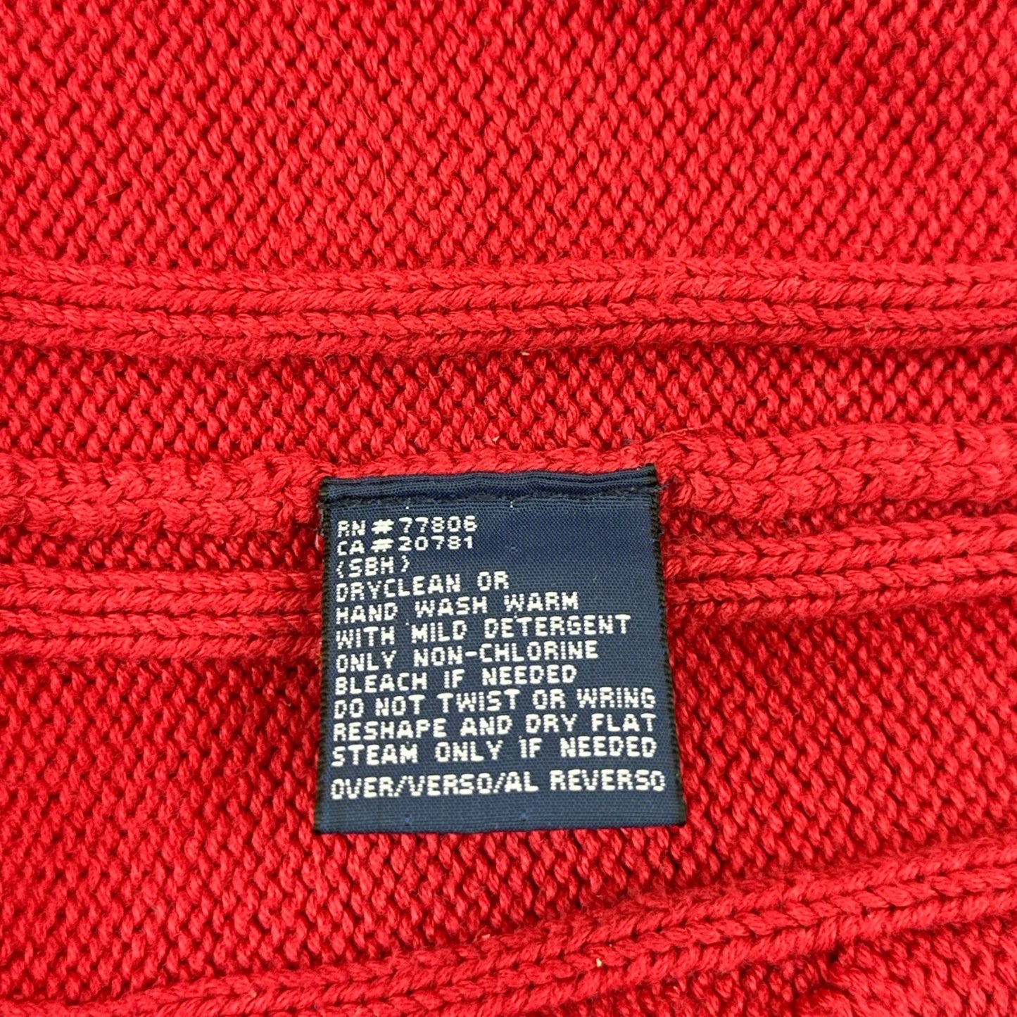 Tommy Hilfiger Mens Red Cable Knit V-Neck Sweater Vest Navy Stripe XL by Tommy Hilfiger