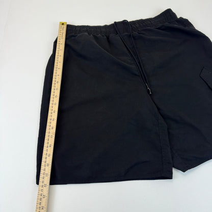 Island Joe Mens XL Swim Trunks Black Cargo Board Shorts Mesh Lined Drawstring by Island Joe
