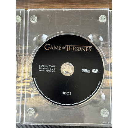 HBO Game of Thrones The Complete Second Season DVD 5-Disc Box Set 2013 Release by Buysaavy