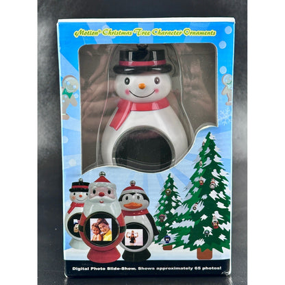 MediaStreet eMotion Snowman Digital Photo Ornament 1.5 LCD DF-EMHO3 White by MediaStreet