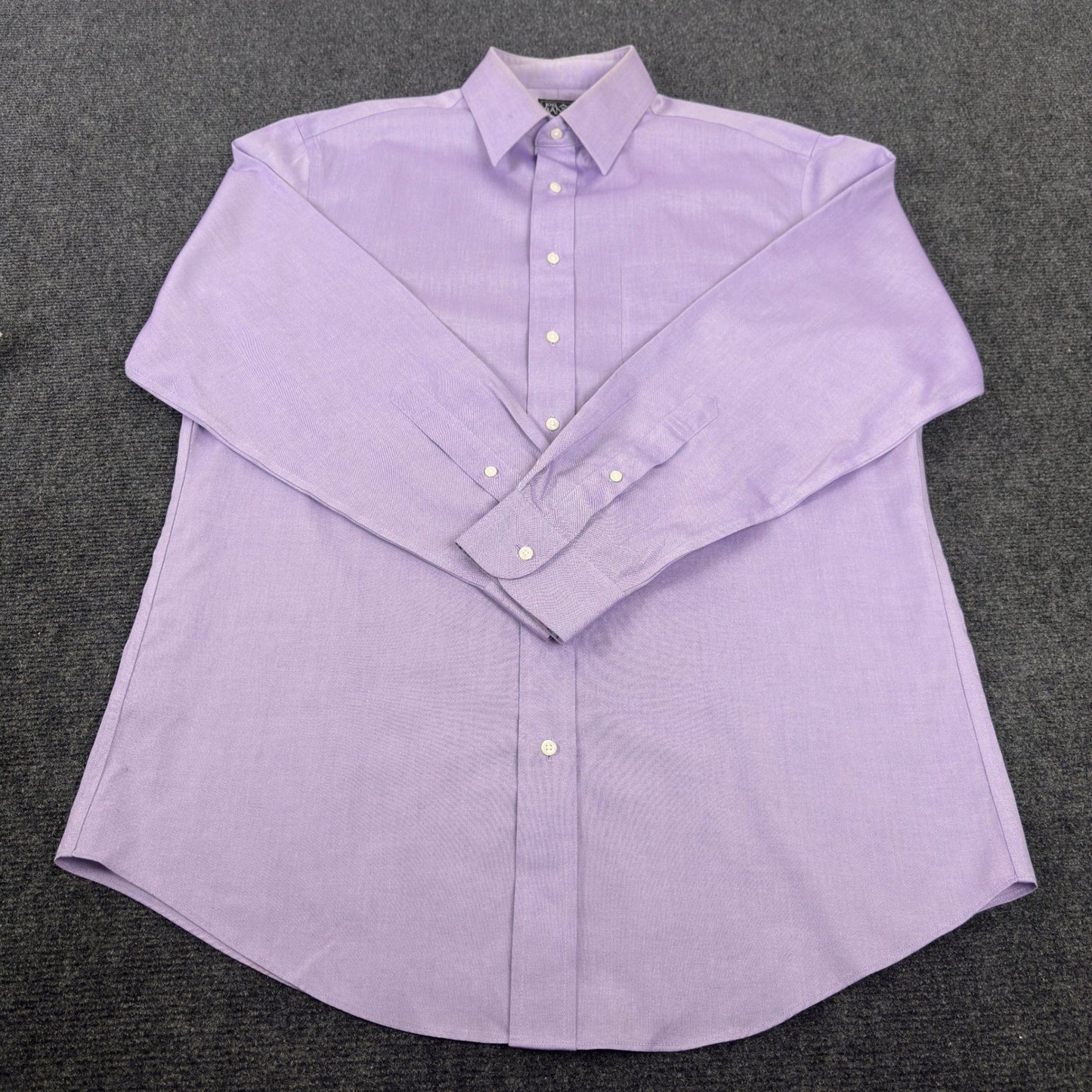 Jos A Bank Travelers Mens Tailored Fit Dress Shirt Lavender 23x33 by Jos. A. Bank
