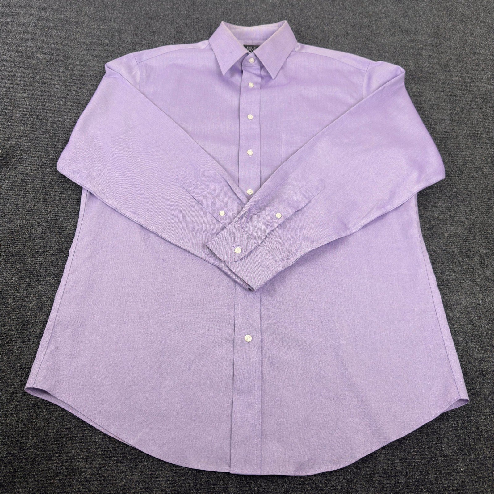Jos A Bank Travelers Mens Tailored Fit Dress Shirt Lavender 23x33 by Jos. A. Bank