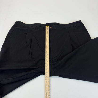 Northwest Territory Big Man Pleated Cotton Pants Black 48x29 Work Casual Chinos by Northwest Territory