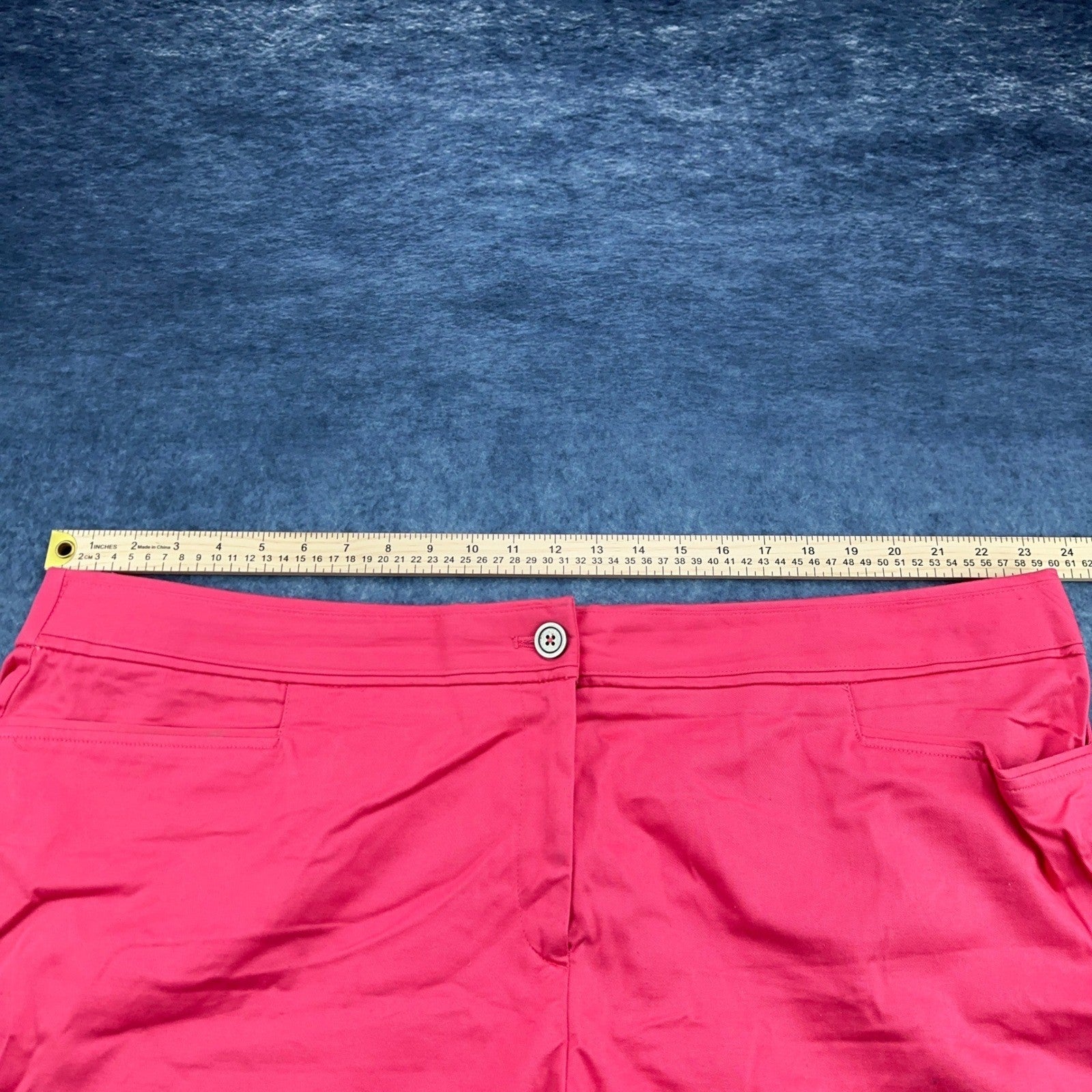 Sag Harbor Stretch Woman Pink Capri Pants Plus Size 24W Cropped Trousers by Sag Harbor