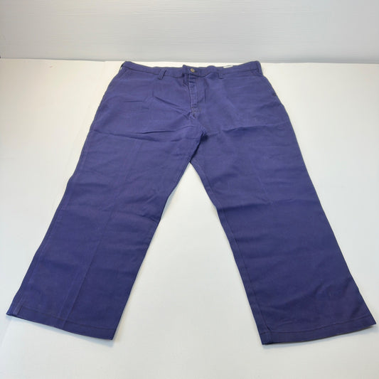 Workrite Mens Navy Blue Industrial Work Pants Cotton Twill 409ID95NB 44x42 by Workrite