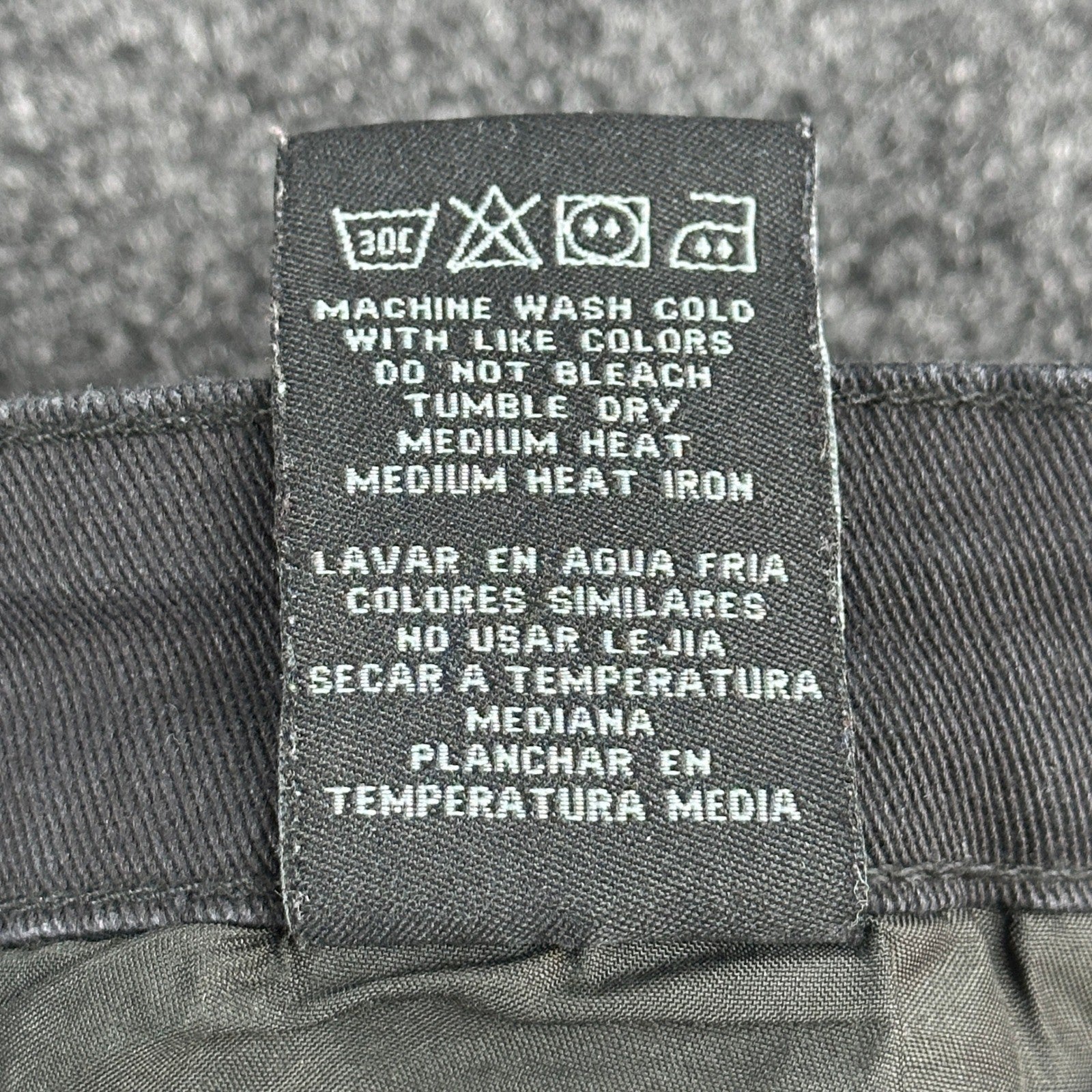 Waimea Mens Skinny Fit Jeans Black Faded Knee Zipper Denim Pants Size 36 by Waimea