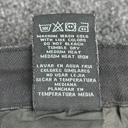 Waimea Mens Skinny Fit Jeans Black Faded Knee Zipper Denim Pants Size 36 by Waimea