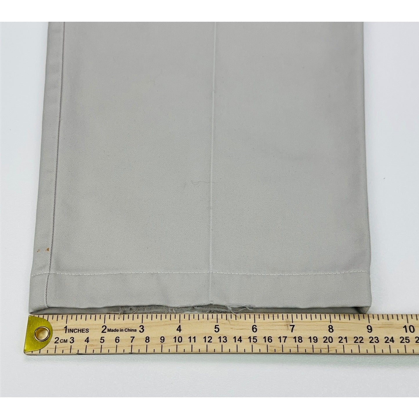 Haggar Mens Khaki Chino Pants Beige Flat Front 100% Cotton 38x29 by Haggar