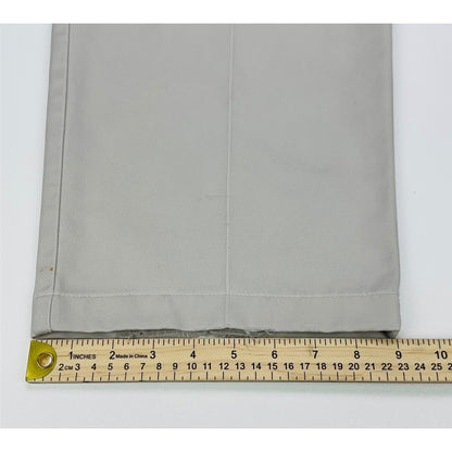 Haggar Mens Khaki Chino Pants Beige Flat Front 100% Cotton 38x29 by Haggar