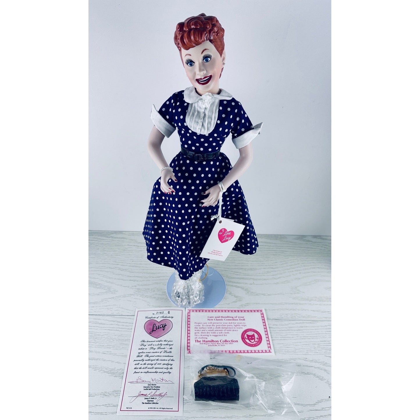 Hamilton Collection I Love Lucy Ricky Porcelain Doll Lucille Ball CBS by The Hamilton Collection