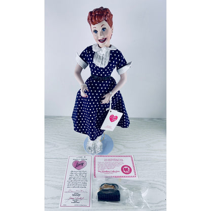 Hamilton Collection I Love Lucy Ricky Porcelain Doll Lucille Ball CBS by The Hamilton Collection