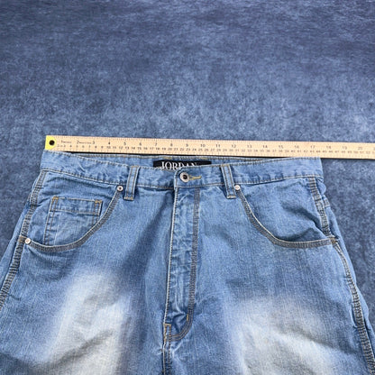 Jordan Craig Modern Classic Denim Shorts Light Wash Blue Mens 36 Streetwear Y2K by Jordan Craig