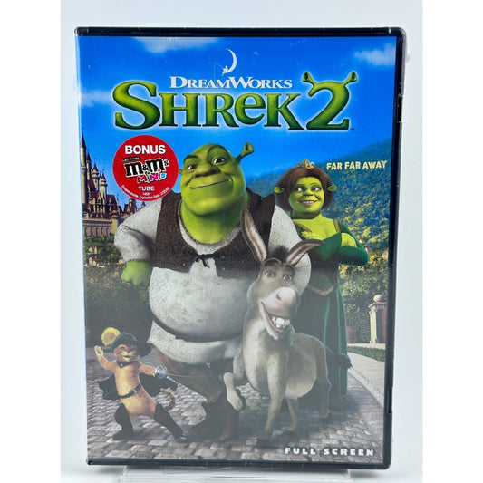 Shrek 2 DVD DreamWorks Full Screen Edition Sealed with Bonus M&amp;Ms Tube by Buysaavy