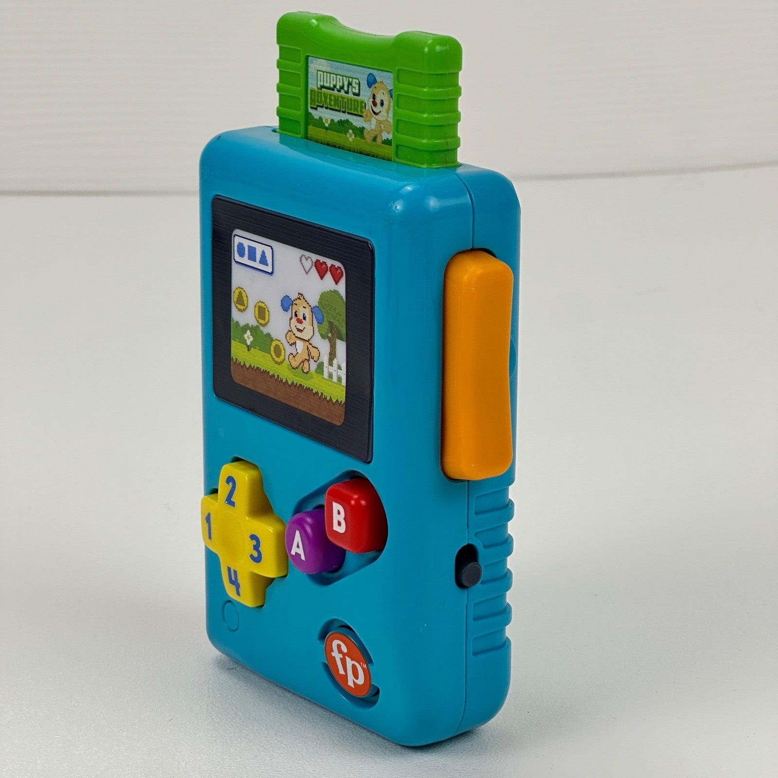 Fisher-Price Laugh & Learn Lil' Gamer GTJ65 Blue Musical Handheld Toddler Toy by Fisher-Price