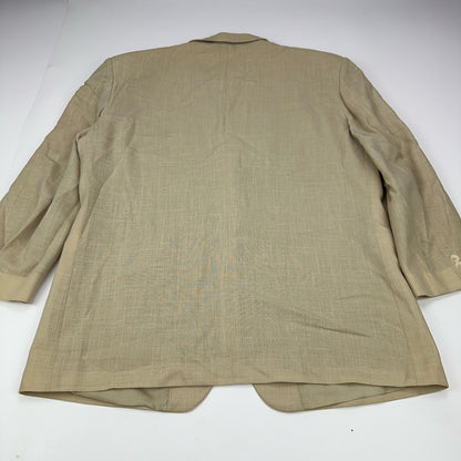 Division Vogue Tan Marzotto Italia Tessuto Blazer Sport Coat Beige Mens by Division Vogue