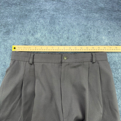 Vintage Sellecca Pleated Trousers Womens 20WP Charcoal Grey Made in USA Slacks by Sellecca