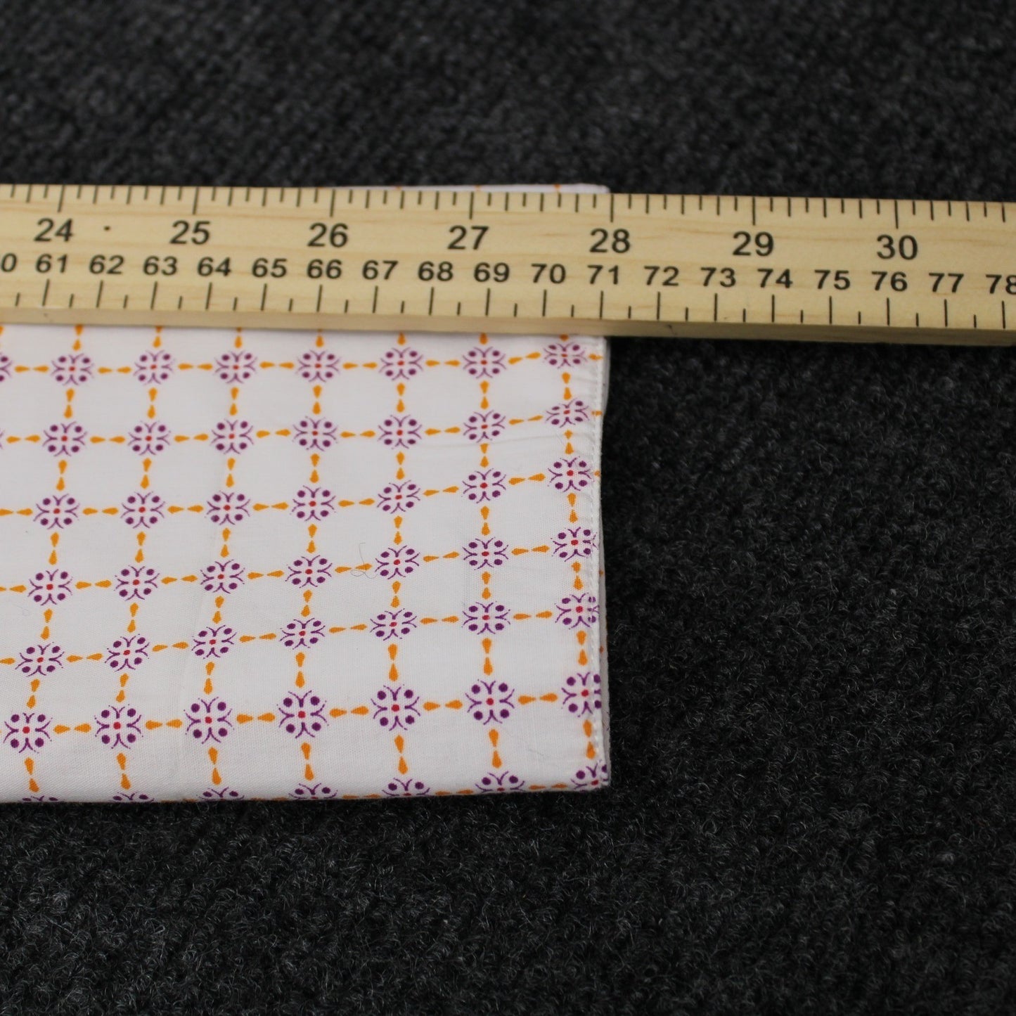 Stacy Adams Mens Dress Shirt 17.5 36/37 White Purple Orange Geometric Medallion by Stacy Adams