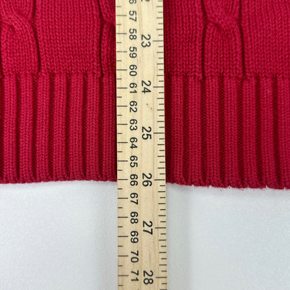 Tommy Hilfiger Mens Red Cable Knit V-Neck Sweater Vest Navy Stripe XL by Tommy Hilfiger
