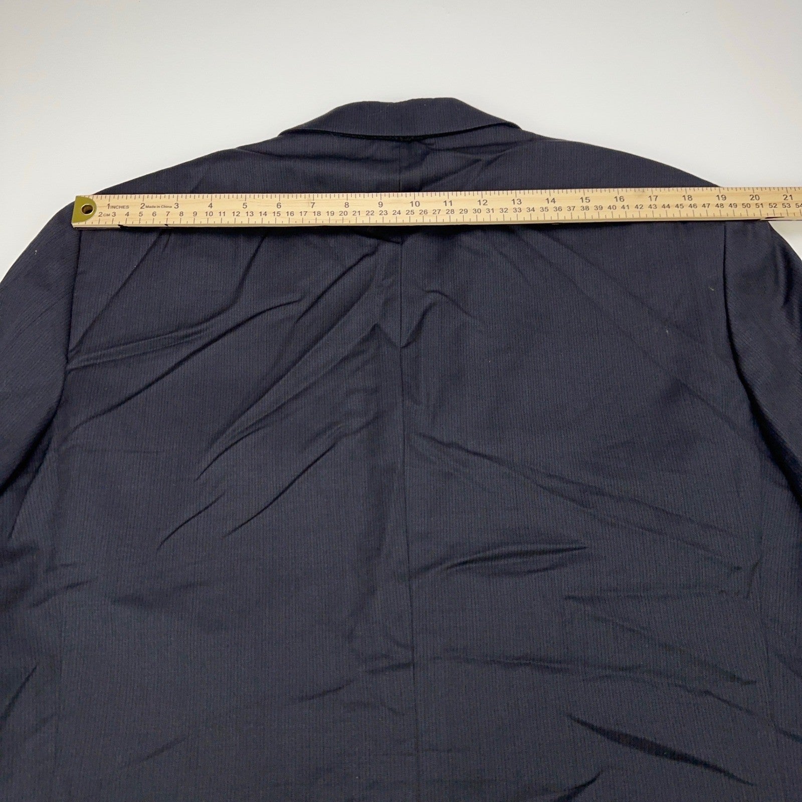 Joseph Abboud Collection Mens 44S Navy Blue Wool Micro Stripe Blazer Sport Coat by Joseph Abboud