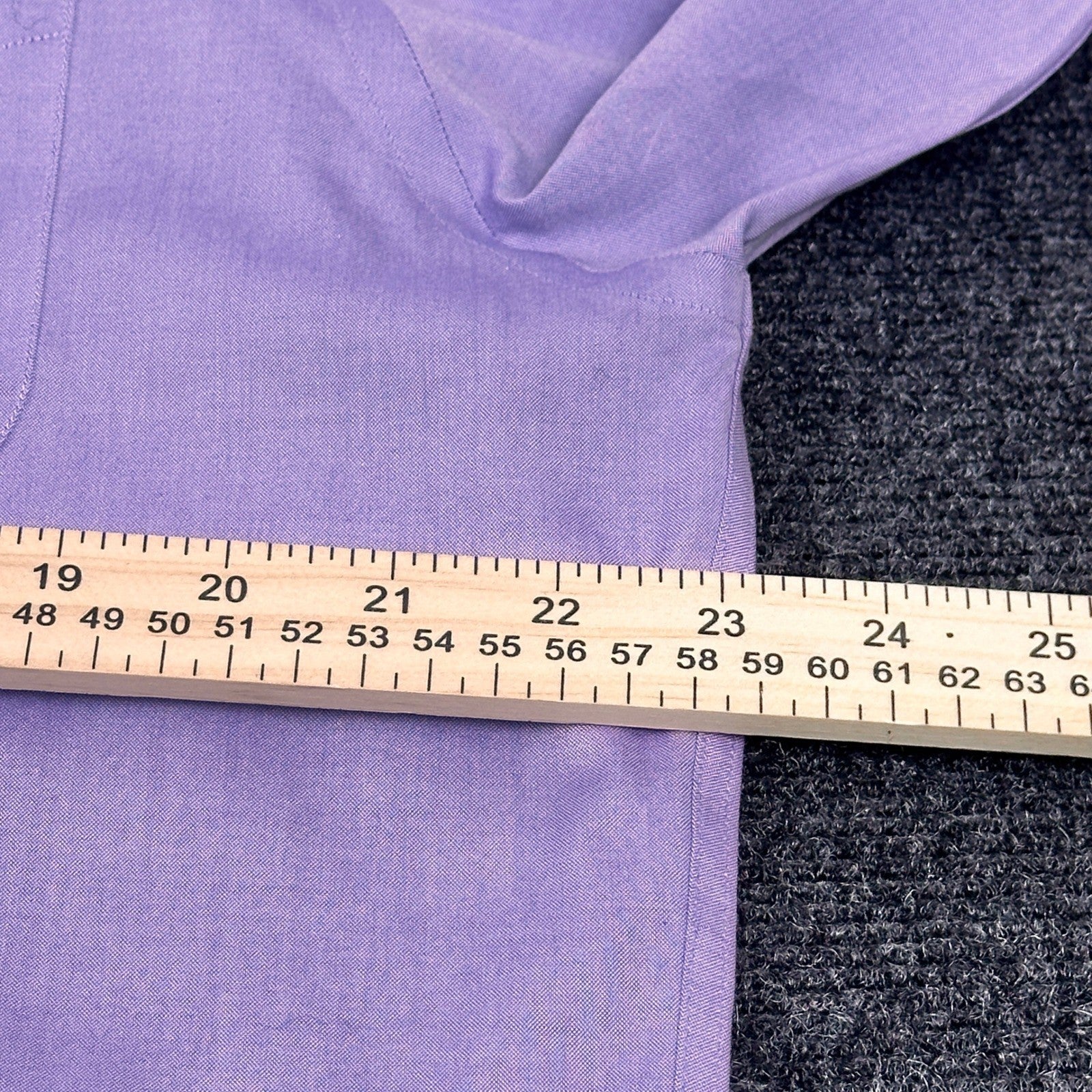 Jos A Bank Travelers Mens Tailored Fit Dress Shirt Lavender 23x33 by Jos. A. Bank