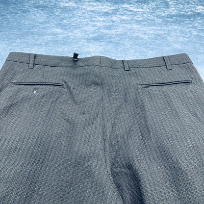 Tailored by Bonacci Mens Black Textured Pinstripe Tuxedo Suit Shawl Lapel USA by Buysaavy