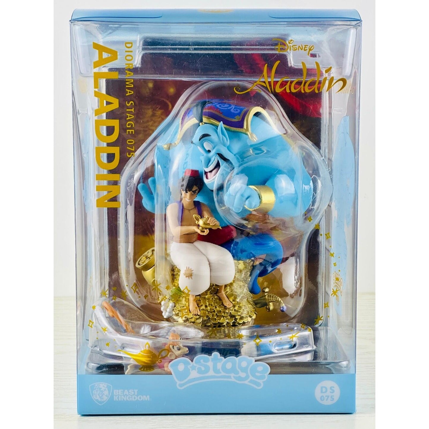 Disney Aladdin Diorama Beast Kingdom Stage 075 Genie &amp; Aladdin Collectible
