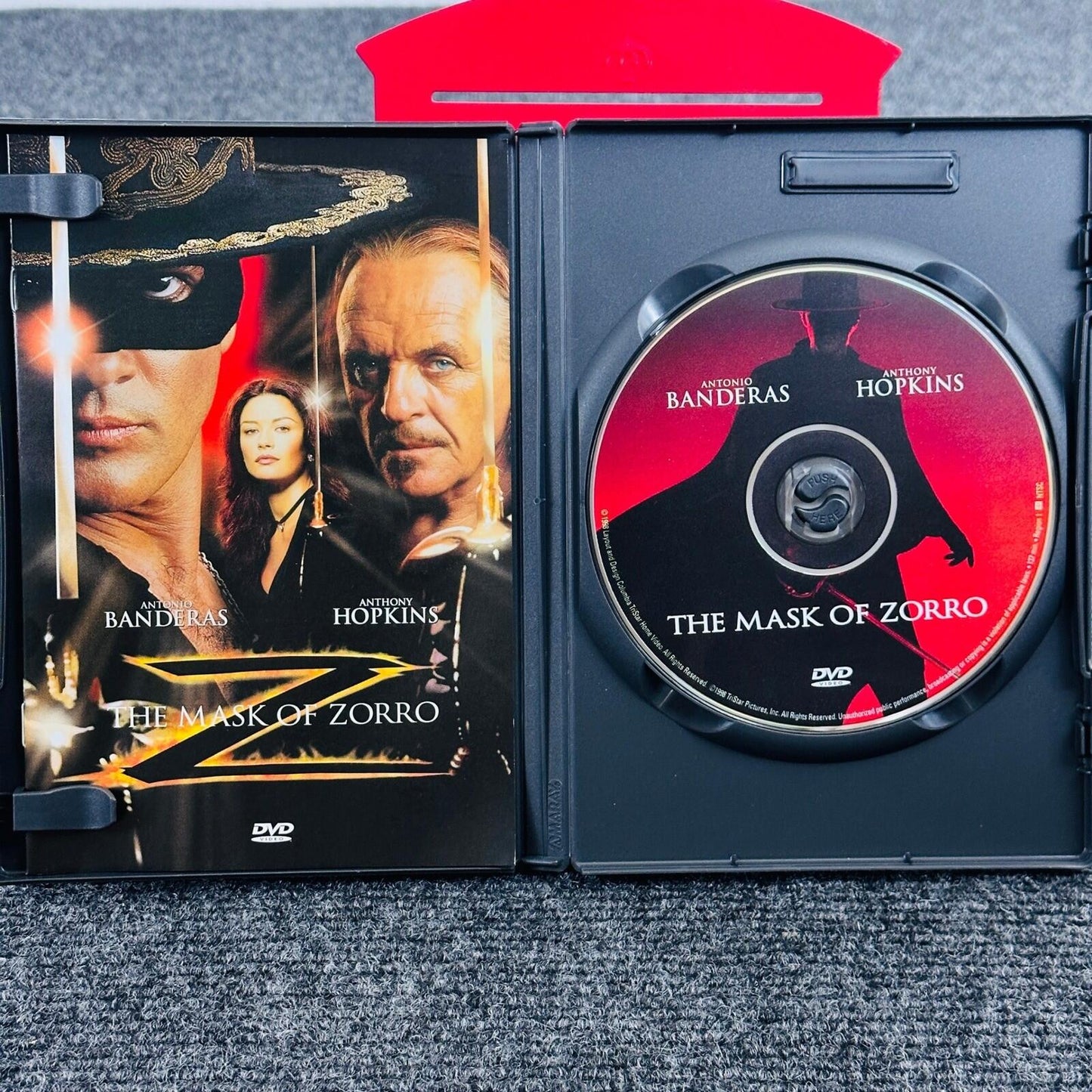 The Mask of Zorro DVD Deluxe Widescreen Antonio Banderas Anthony Hopkins 1998