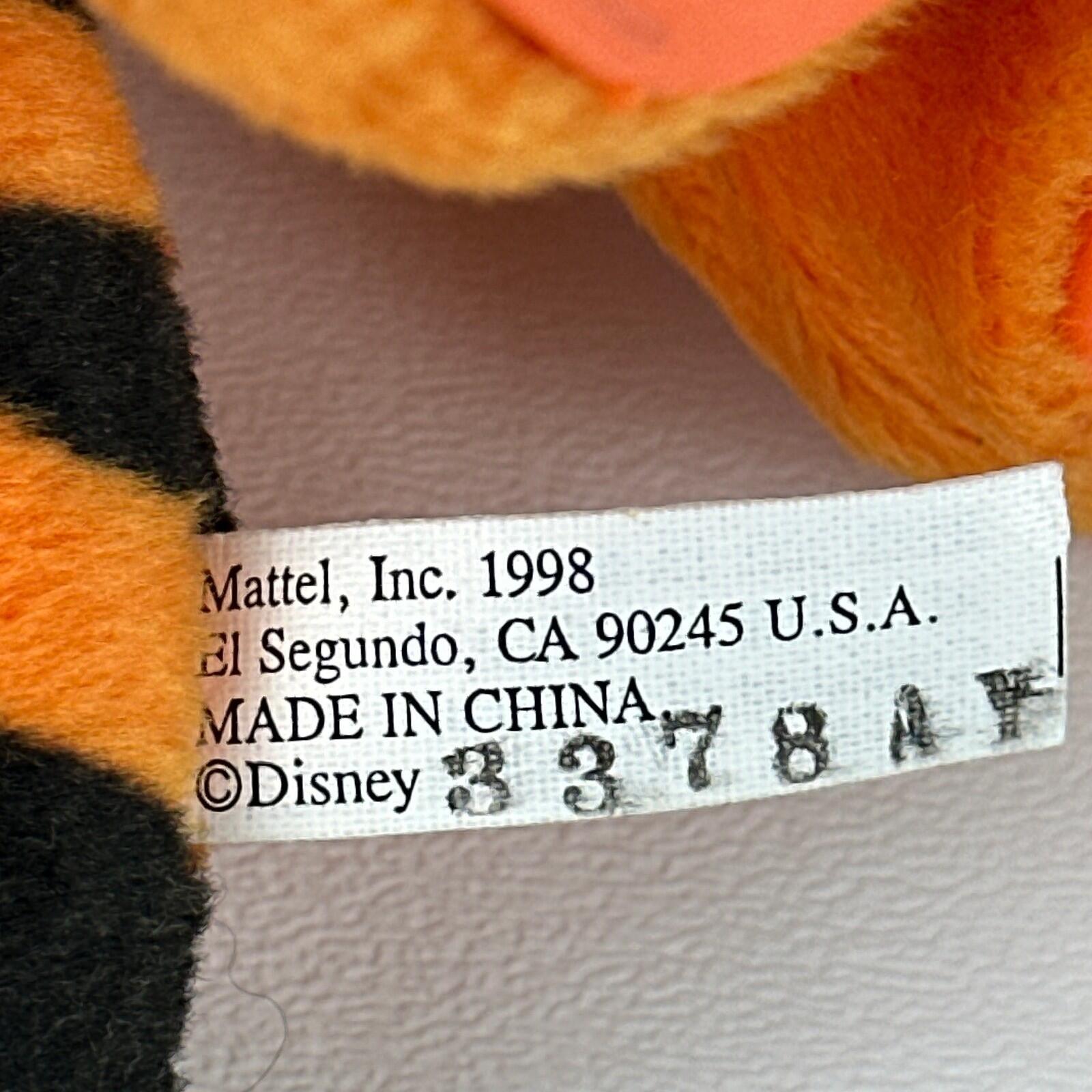 Vintage 1998 Disney Tigger Plush Toy Collectible by Disney