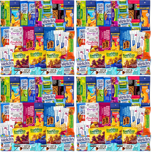 Healthy Snack Variety Box for Adults - Deluxe Assortment with Granola Bars, Nut Mixes, and Fruit Snacks for Families, Office, Gifts, and Travel (28 Count)