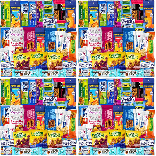 Healthy Snack Variety Box for Adults - Deluxe Assortment with Granola Bars, Nut Mixes, and Fruit Snacks for Families, Office, Gifts, and Travel (28 Count)