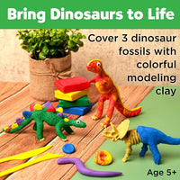 Creativity for Kids Create with Clay Dinosaur Craft Kit (Ages 5+)