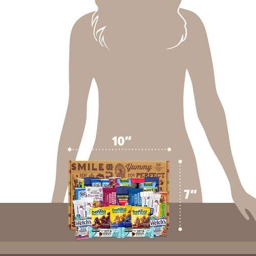 Healthy Snack Variety Box for Adults - Deluxe Assortment with Granola Bars, Nut Mixes, and Fruit Snacks for Families, Office, Gifts, and Travel (28 Count)