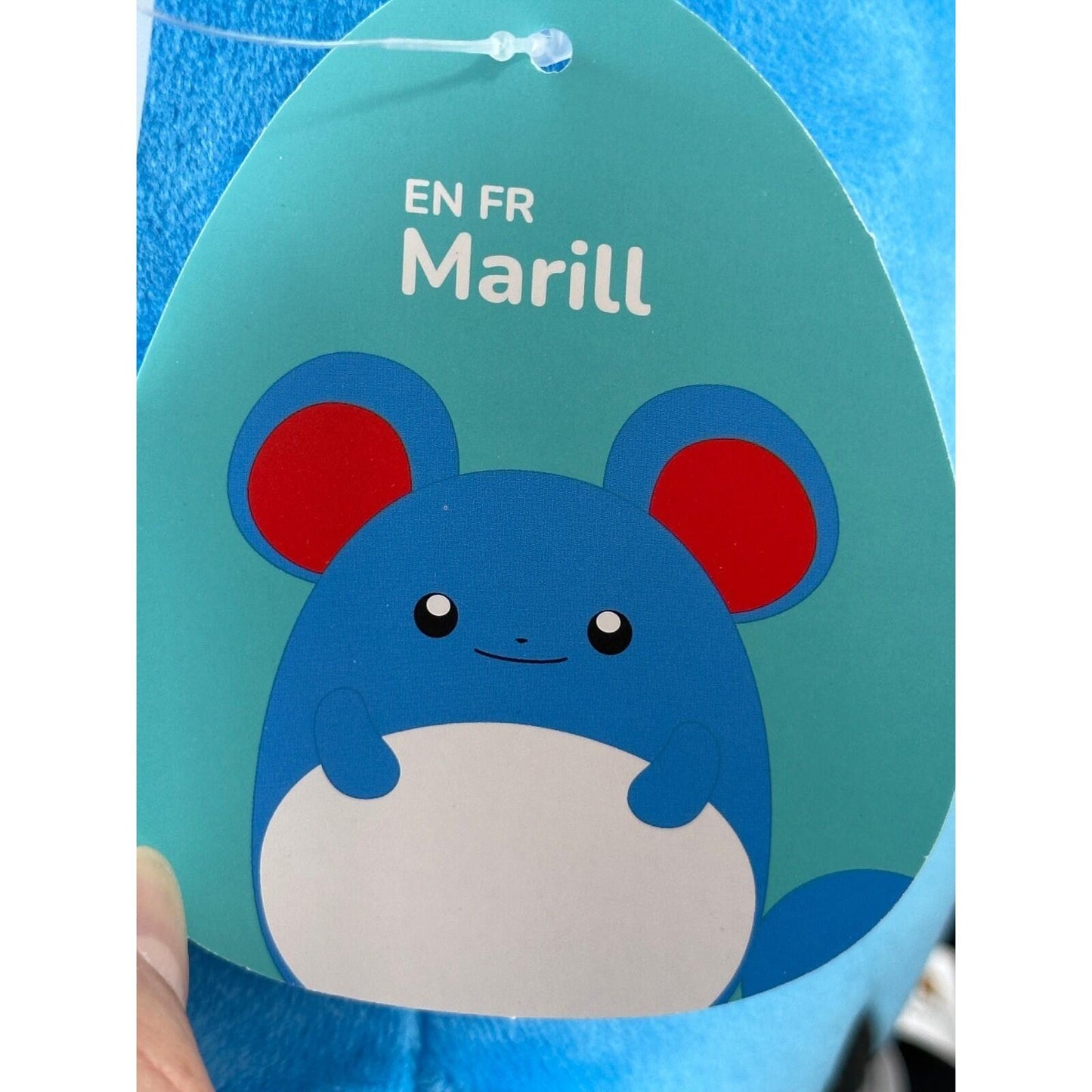 Squishmallows Pokemon Marill 10 Inch Blue Plush Toy Jazwares 2024 New with Tags