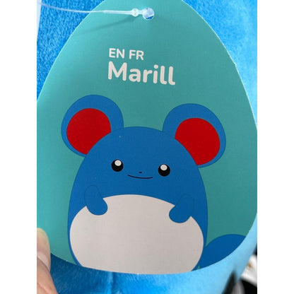 Squishmallows Pokemon Marill 10 Inch Blue Plush Toy Jazwares 2024 New with Tags