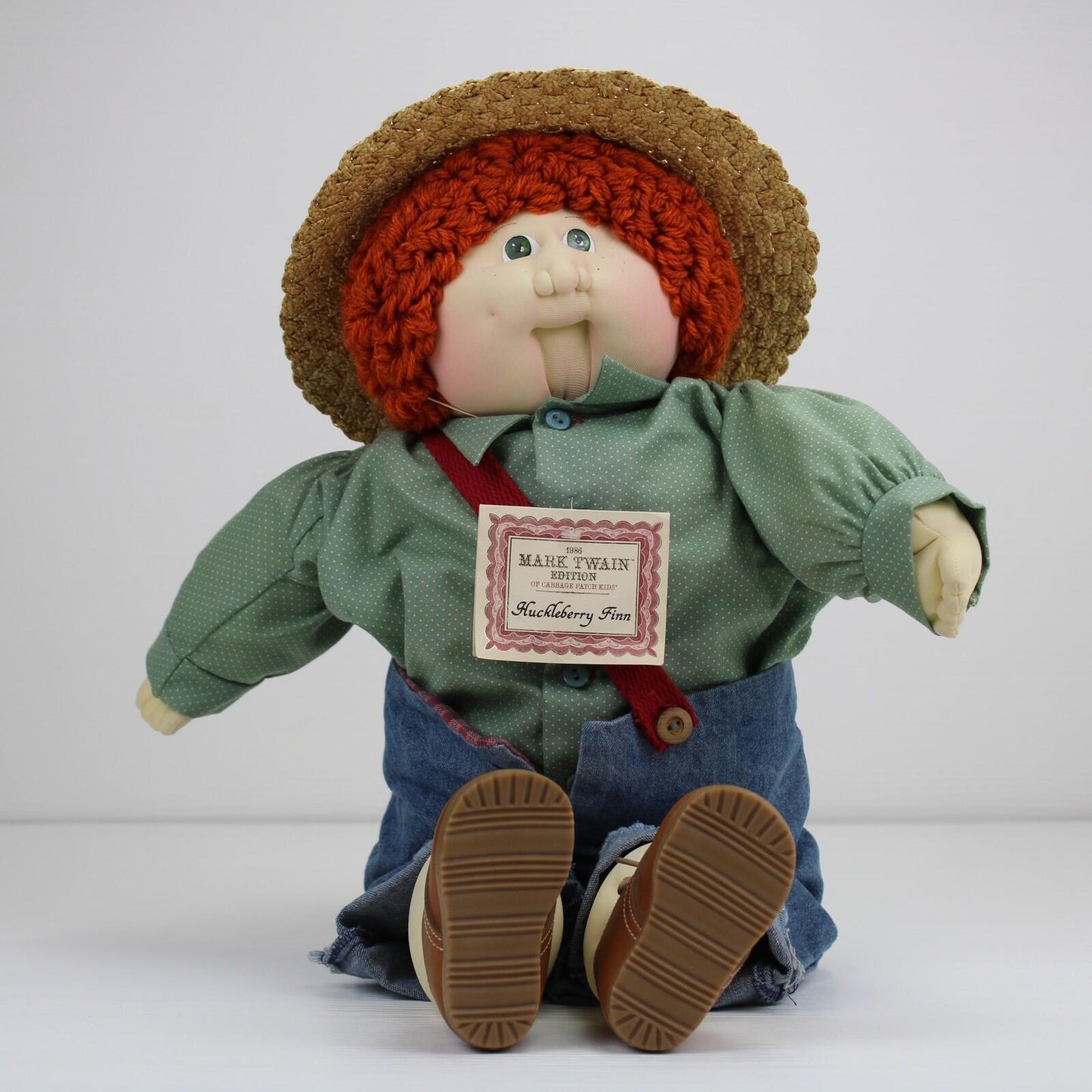 Cabbage Patch Kids 1986 Mark Twain Huckleberry Finn Soft Sculpture Doll