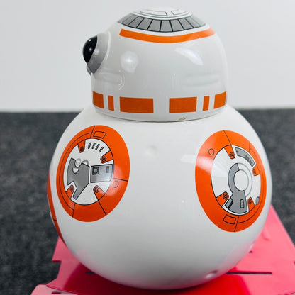 Star Wars BB-8 Ceramic Coffee Mug with Lid UT USA LLC Orange White Droid 12oz