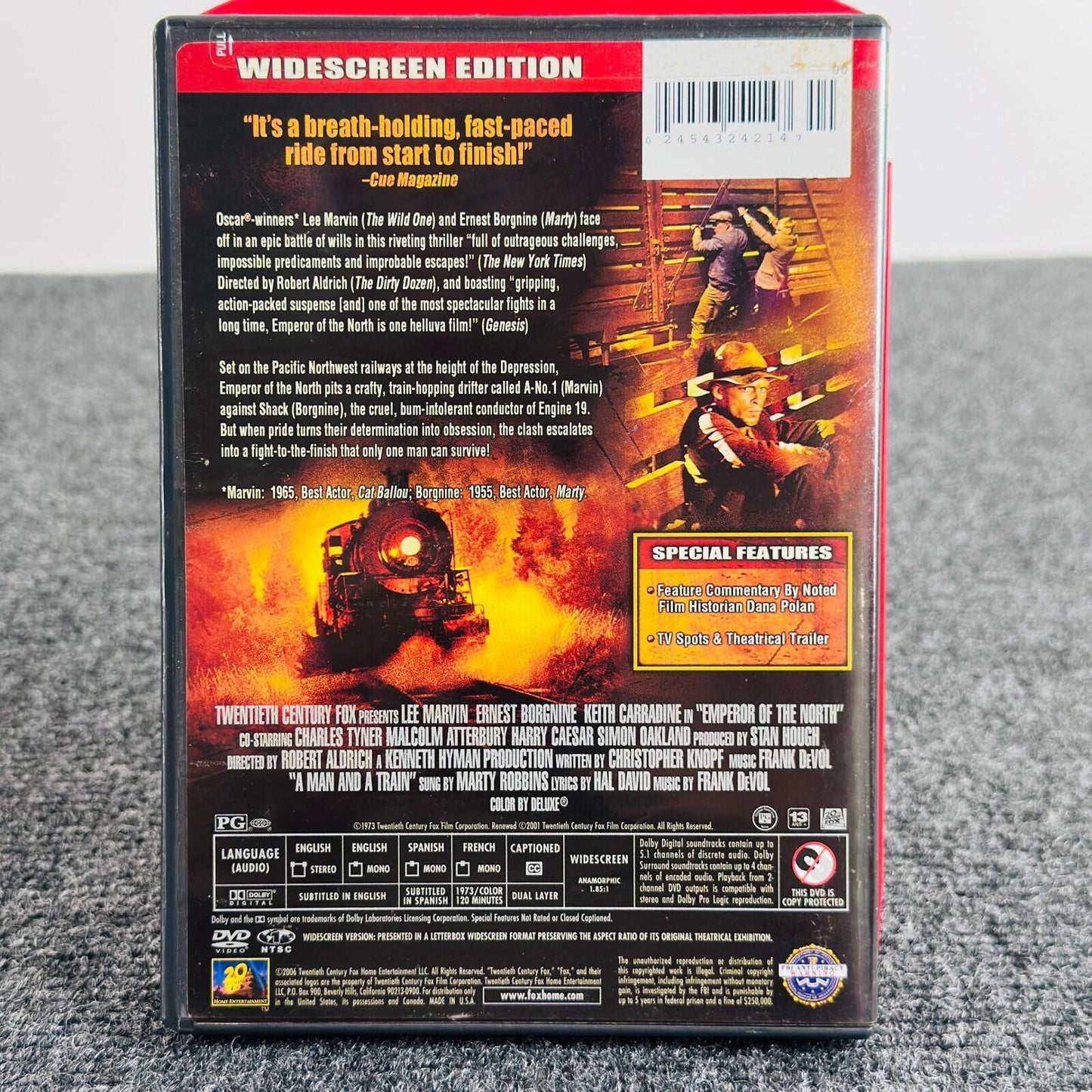Emperor of the North DVD 2006 Widescreen Lee Marvin Ernest Borgnine Action PG